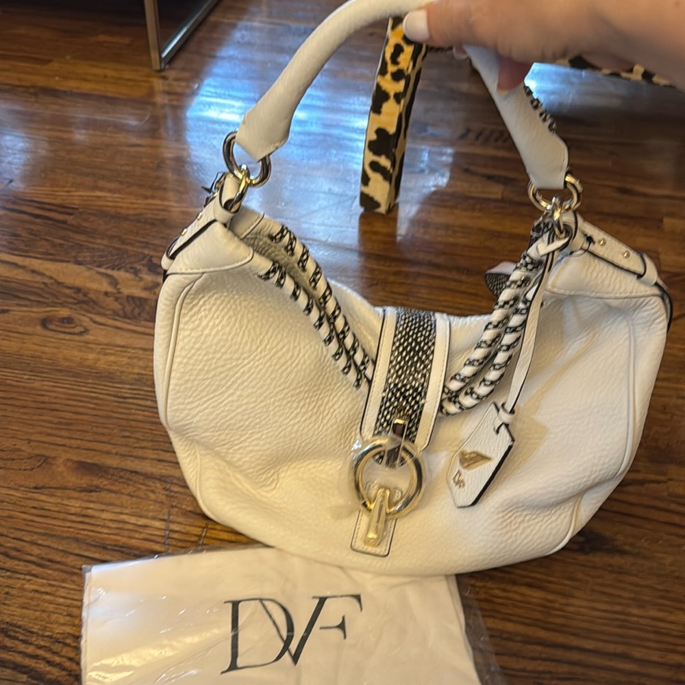 Diane von Furstenburg white bag nwt